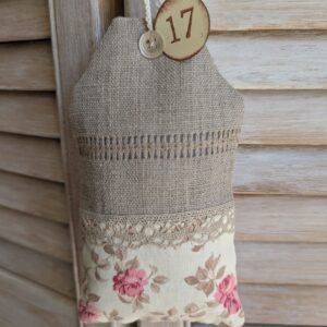 Étiquette de porte en tissu