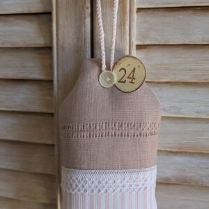 Etiquette de porte en tissu