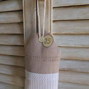 Étiquette de porte en tissu