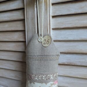 Etiquette de porte en tissu