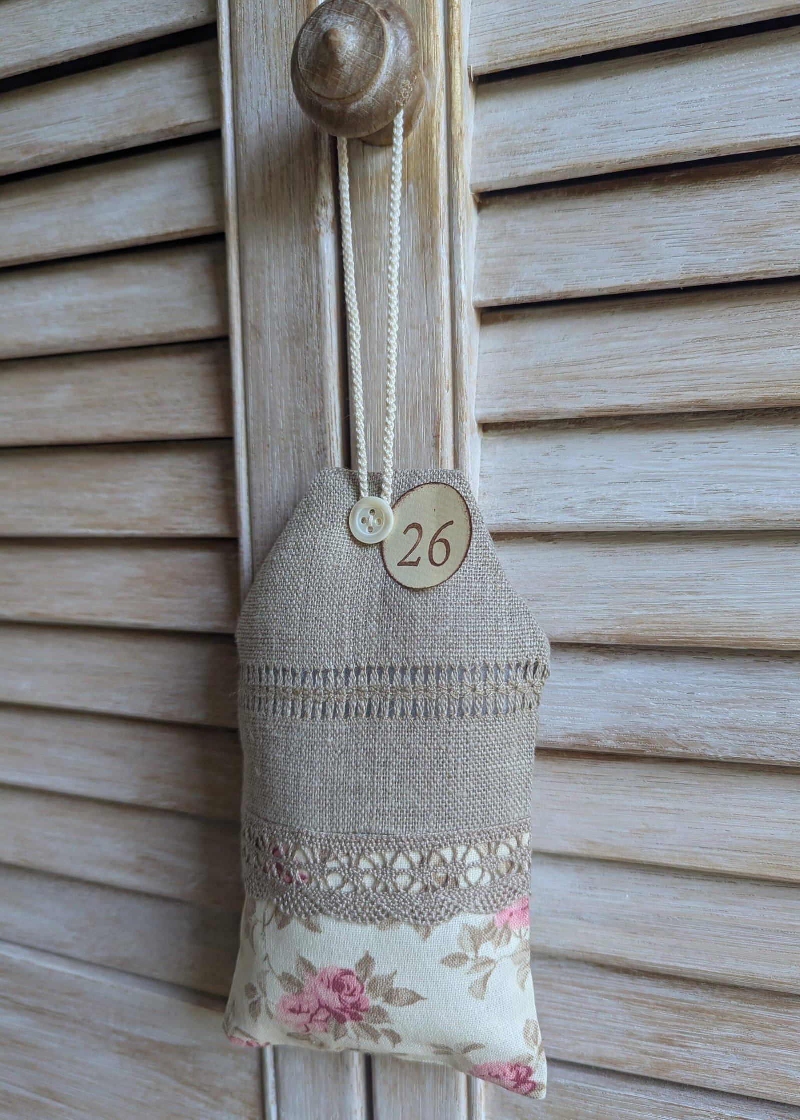 Etiquette de porte en tissu
