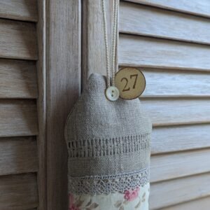Étiquette de porte en tissu