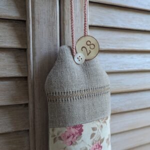 Étiquette de porte en tissu