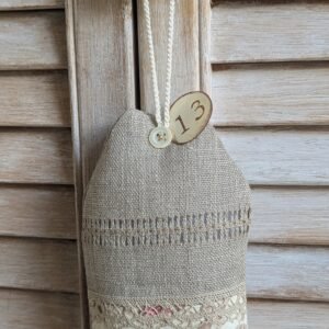 Étiquette de porte en tissu